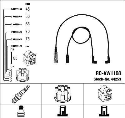 Купить 44253 NGK Провода зажигания Транспортер Т4 (2.5, 2.5 Syncro)