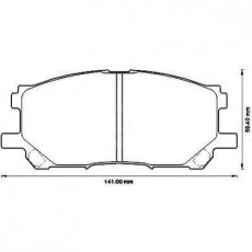Купить 572562J JURID Тормозные колодки передние Lexus RX (3.0, 3.3, 3.5) без датчика износа