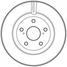 Купить 562621JC JURID Тормозные диски Auris (1.4 D-4D, 1.6, 1.8 Hybrid)