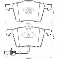 Купить 573196JC JURID Тормозные колодки передние Audi A6 (Allroad, C5, C6) с датчиком износа