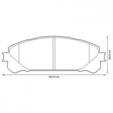 Купить 572655J JURID Тормозные колодки передние Lexus RX (2.7, 3.5) без датчика износа