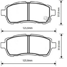 Купить 573249JC JURID Тормозные колодки передние Mazda 2 (1.3, 1.4, 1.5, 1.6) с звуковым предупреждением износа