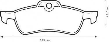Купити 573056JC JURID Гальмівні колодки задні Cooper (1.4, 1.6) без датчика зносу