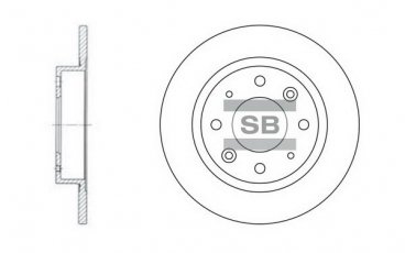 Купить SD2007 Hi-Q (SANGSIN) Тормозные диски Carens (1.6, 1.8, 2.0)