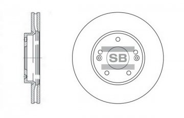 Купить SD2002 Hi-Q (SANGSIN) - тормозной диск передний CARENS 06-  (Корея)