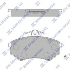 Купить SP1043 Hi-Q (SANGSIN) Тормозные колодки Audi 90