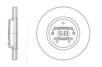 Купить SD1060 Hi-Q (SANGSIN) Тормозные диски Santa FE (2.0, 2.4, 2.7)
