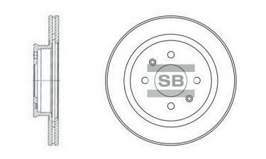 Купить SD1021 Hi-Q (SANGSIN) Тормозные диски Гетц (1.1, 1.3, 1.4, 1.5, 1.6)