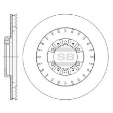 Тормозной диск SD4322 Hi-Q (SANGSIN) фото 1