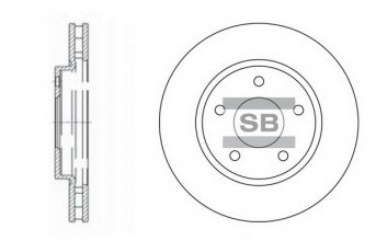 Купить SD4315 Hi-Q (SANGSIN) Тормозные диски Калибр (1.8, 2.0, 2.1, 2.4)