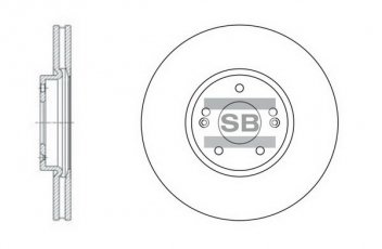 Купити SD1053 Hi-Q (SANGSIN) Гальмівні диски Санта Фе (2.2, 2.7)