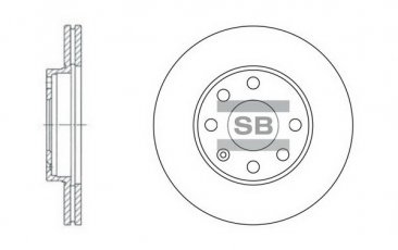 Купить SD3004 Hi-Q (SANGSIN) Тормозные диски Astra