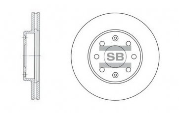 Купить SD3001 Hi-Q (SANGSIN) Тормозные диски Aveo (1.2, 1.4, 1.5)