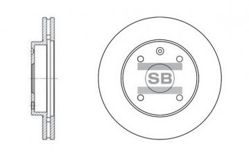 Купить SD3017 Hi-Q (SANGSIN) Тормозные диски Нубира (1.6, 1.8)