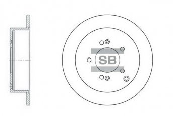 Купить SD1052 Hi-Q (SANGSIN) Тормозные диски Santa FE (2.0, 2.4, 2.7)