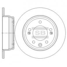 Купить SD1081 Hi-Q (SANGSIN) Тормозные диски Sportage (1.6, 1.7, 2.0)
