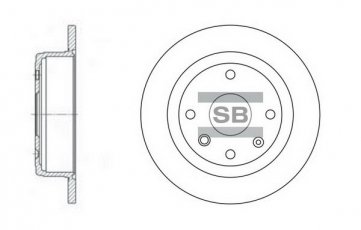 Тормозной диск SD3033 Hi-Q (SANGSIN) фото 1