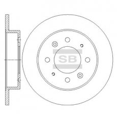 Купити SD2041 Hi-Q (SANGSIN) Гальмівні диски Cerato (1.5, 1.6, 2.0)