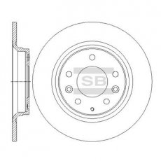Купить SD4412 Hi-Q (SANGSIN) Тормозные диски Mazda 6 (GG, GH, GY) (1.8, 2.0, 2.2, 2.3, 2.5)