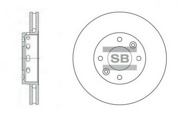 Купить SD2001 Hi-Q (SANGSIN) Тормозные диски Каренс (1.6, 1.8, 2.0)