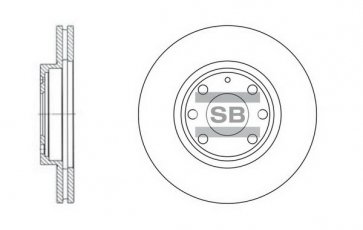 Купити SD3012 Hi-Q (SANGSIN) Гальмівні диски Nubira (1.6 16V, 2.0 16V, 2.0 CDX)