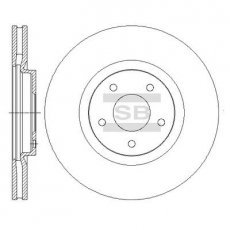 Купити SD4239 Hi-Q (SANGSIN) Гальмівні диски Колеос (2.0 dCi, 2.5)