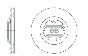 Купить SD1029 Hi-Q (SANGSIN) Тормозные диски Хёндай Н1 (2.4, 2.5)