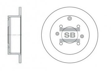 Купить SD1047 Hi-Q (SANGSIN) Тормозные диски Матрикс (1.5, 1.6, 1.8)