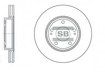 Купить SD1048 Hi-Q (SANGSIN) Тормозные диски Hyundai i30 (1.4, 1.6, 2.0)