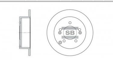 Купить SD1024 Hi-Q (SANGSIN) Тормозные диски Спортейдж (2.0 CRDi, 2.0 i 16V)