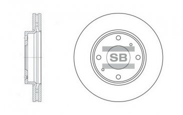 Купить SD1016 Hi-Q (SANGSIN) Тормозные диски Элантра (1.6, 1.8, 2.0)