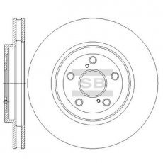 Тормозной диск SD4033 Hi-Q (SANGSIN) фото 1