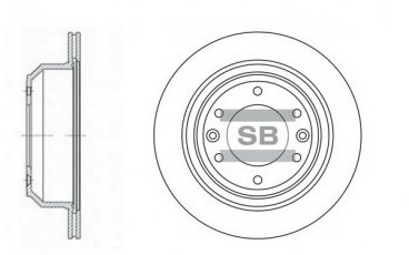 Купить SD1032 Hi-Q (SANGSIN) Тормозные диски Хёндай Н1 (2.4, 2.4 i, 2.5 CRDi)