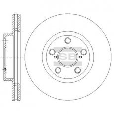 Купить SD4049 Hi-Q (SANGSIN) Тормозные диски Avensis T22 (1.6, 1.8, 2.0)