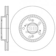 Купить SD4110 Hi-Q (SANGSIN) Тормозные диски Хонда СРВ