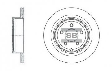 Купить SD4209 Hi-Q (SANGSIN) Тормозные диски Инфинити Ку (2.1, 3.0, 3.5, 3.7, 5.6)