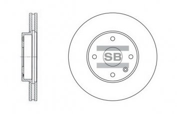 Купить SD3007 Hi-Q (SANGSIN) Тормозные диски Epica (2.0, 2.0 D, 2.5)
