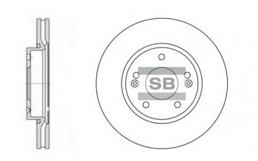 Гальмівний диск SD1036 Hi-Q (SANGSIN) фото 1