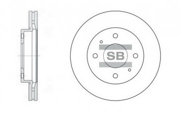 Купить SD2005 Hi-Q (SANGSIN) Тормозные диски Sonata (2.0 16V, 2.4 16V, 2.5 V6 24V)