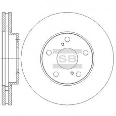 Купити SD4029 Hi-Q (SANGSIN) Гальмівні диски Камрі (10, 20) (2.2, 3.0)