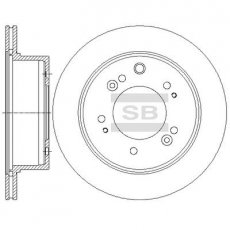 Тормозной диск SD2056 Hi-Q (SANGSIN) фото 1