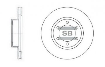 Купить SD4004 Hi-Q (SANGSIN) Тормозные диски Land Cruiser (3.0 D-4D, 4.0, 4.0 V6 VVT-i)