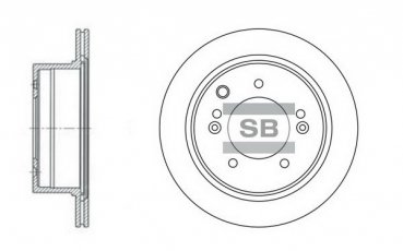 Купить SD2013 Hi-Q (SANGSIN) Тормозные диски Sorento (2.4, 2.5 CRDi, 3.5 V6 4WD)