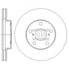 Купить SD4050 Hi-Q (SANGSIN) Тормозные диски Рав 4 (1.8 VVTi, 2.0 D-4D 4WD, 2.0 VVTi 4WD)