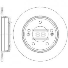 Тормозной диск SD1085 Hi-Q (SANGSIN) фото 1