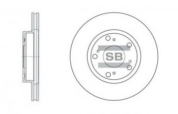 Купить SD4102 Hi-Q (SANGSIN) Тормозные диски Civic (1.3, 1.4, 1.6, 1.8)