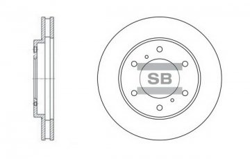 Купить SD4311 Hi-Q (SANGSIN) Тормозные диски Pajero Sport 2 (2.5, 3.0, 3.2, 3.5)