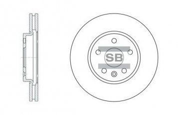 Купити SD3031 Hi-Q (SANGSIN) Гальмівні диски Aveo (1.2, 1.4, 1.6)