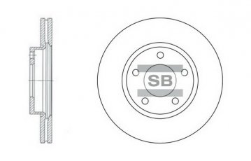 Купить SD4401 Hi-Q (SANGSIN) Тормозные диски Мазда 5