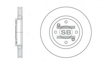 Купити SD5001 Hi-Q (SANGSIN) Гальмівні диски Партнер